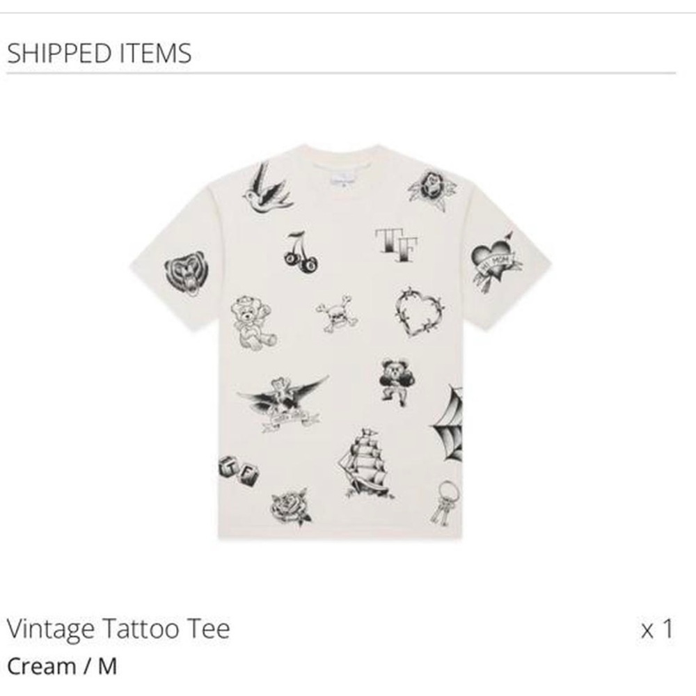 Teddy Fresh vintage tattoo tee size medium - unisex
